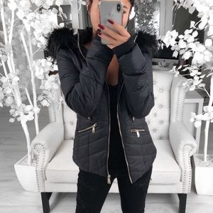Never Worn - FROSTINE jacket in Black